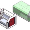 was machine met en zonder buiten beplating